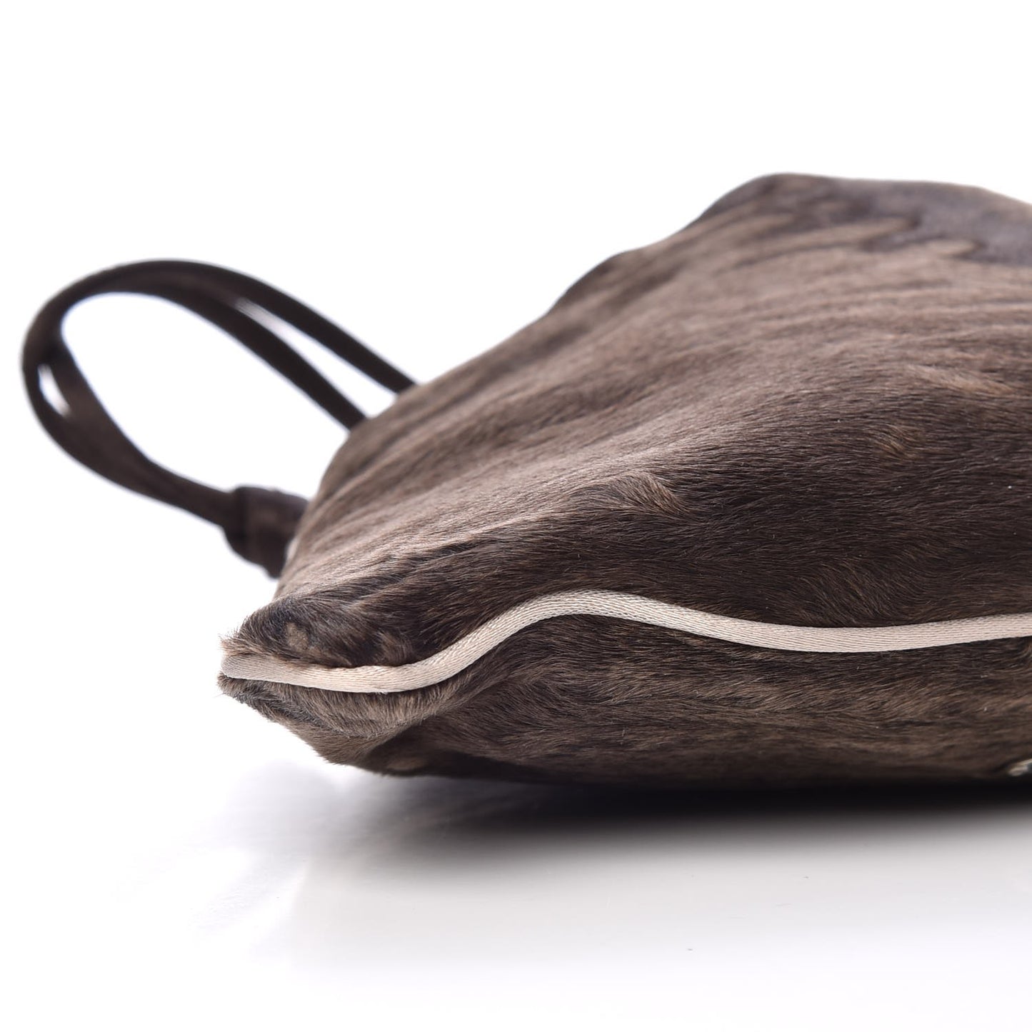 Calf Hair Clutch Brown