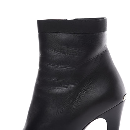 Chanel Lambskin Grosgrain Cap Toe Short Ankle Boots 40 Black 10 of 11