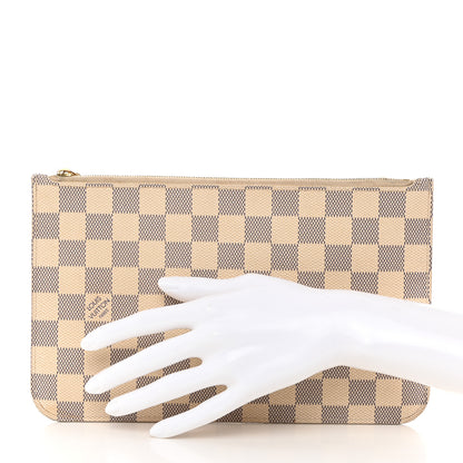 Louis Vuitton Damier Azur Neverfull MM GM Pochette 2 of 14