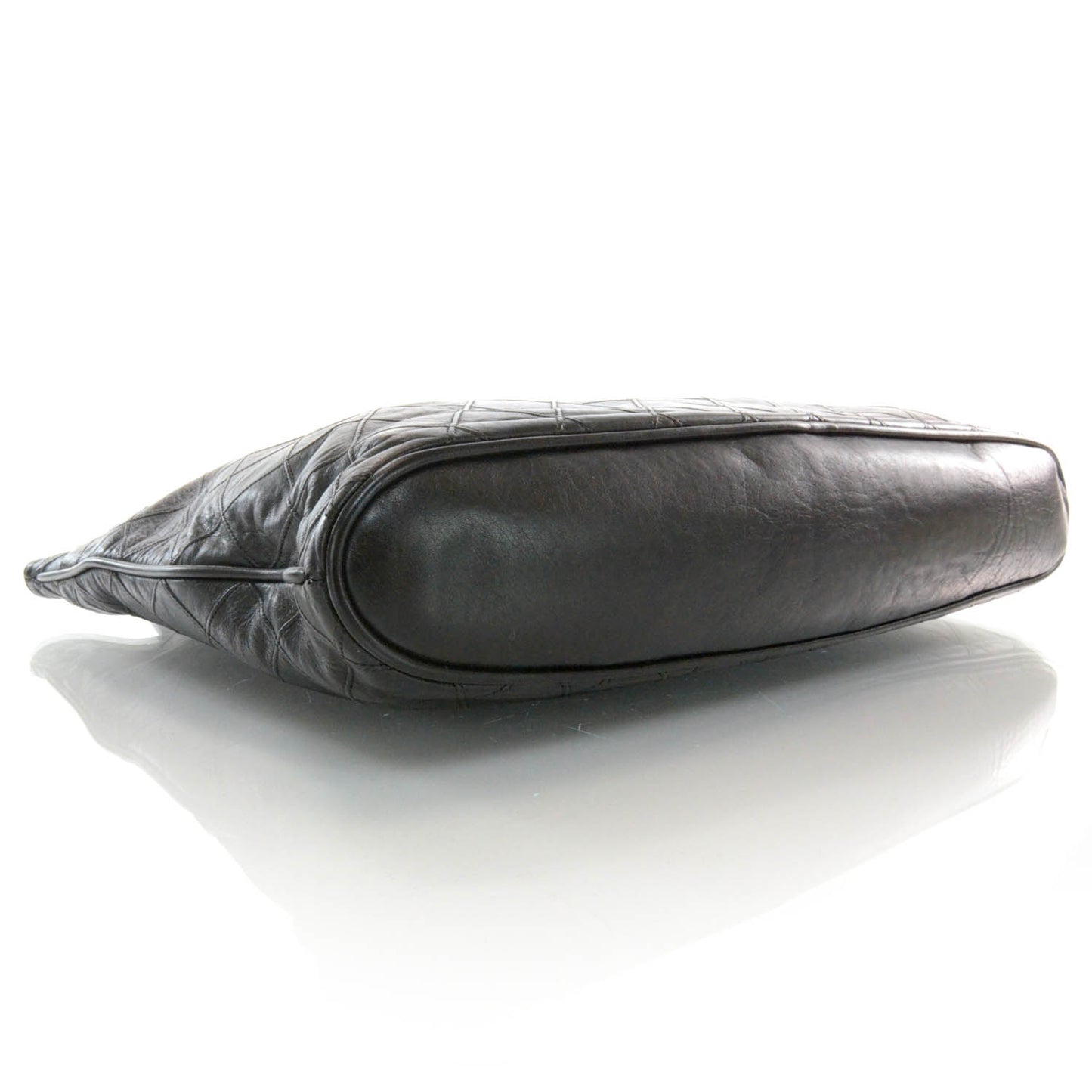 Calfskin Shopper Tote Black