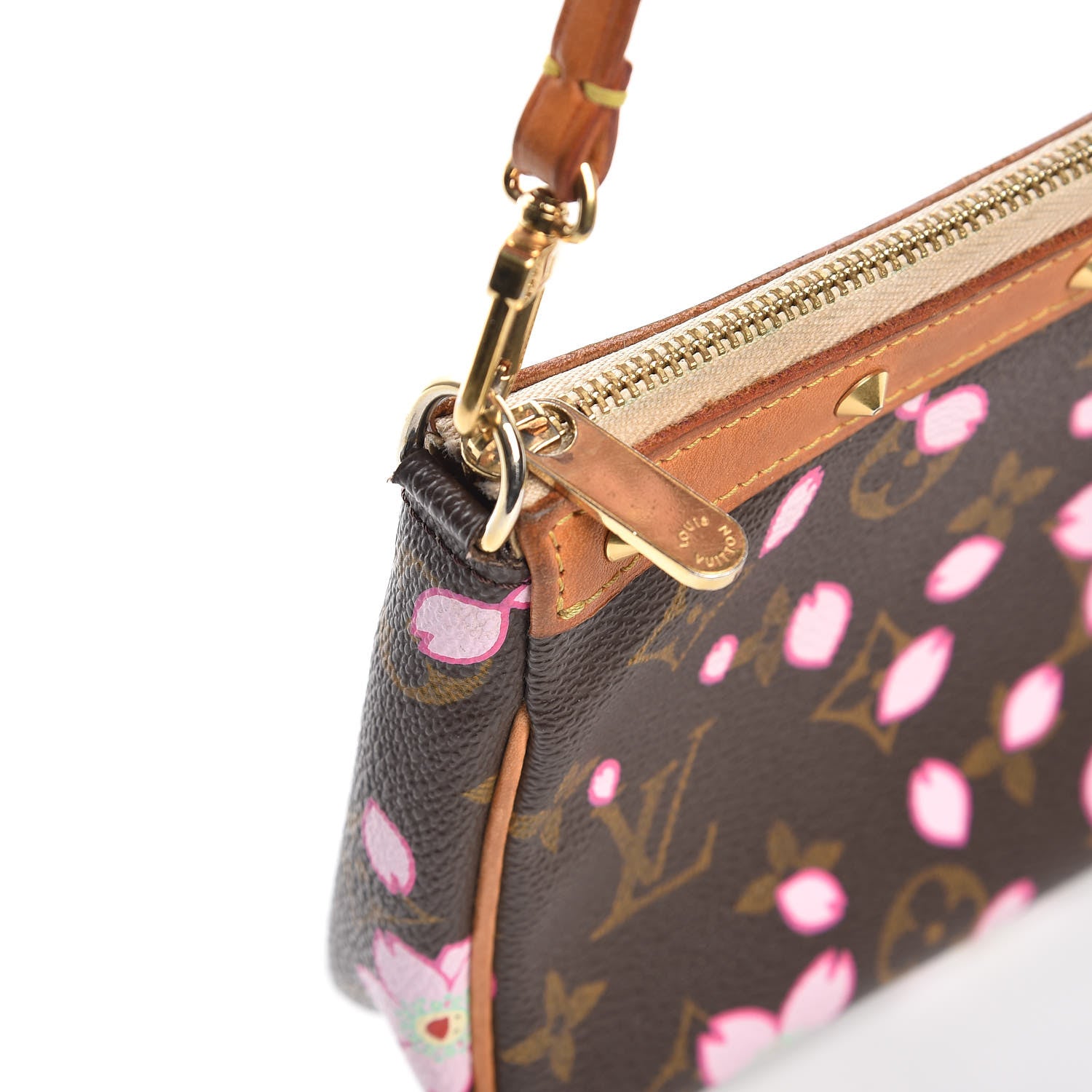Louis Vuitton Monogram Cherry Blossom Pochette Accessories Brown 11 of 12