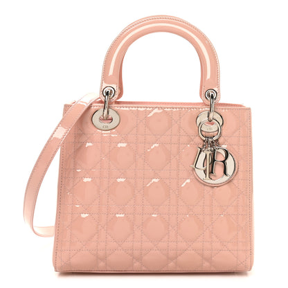 Christian Dior Patent Cannage Medium Lady Dior Light Pink 1 of 9