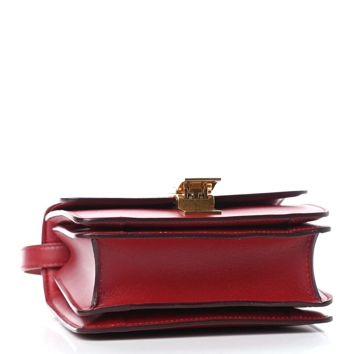 Smooth Calfskin Small Classic Box Flap Bag Red