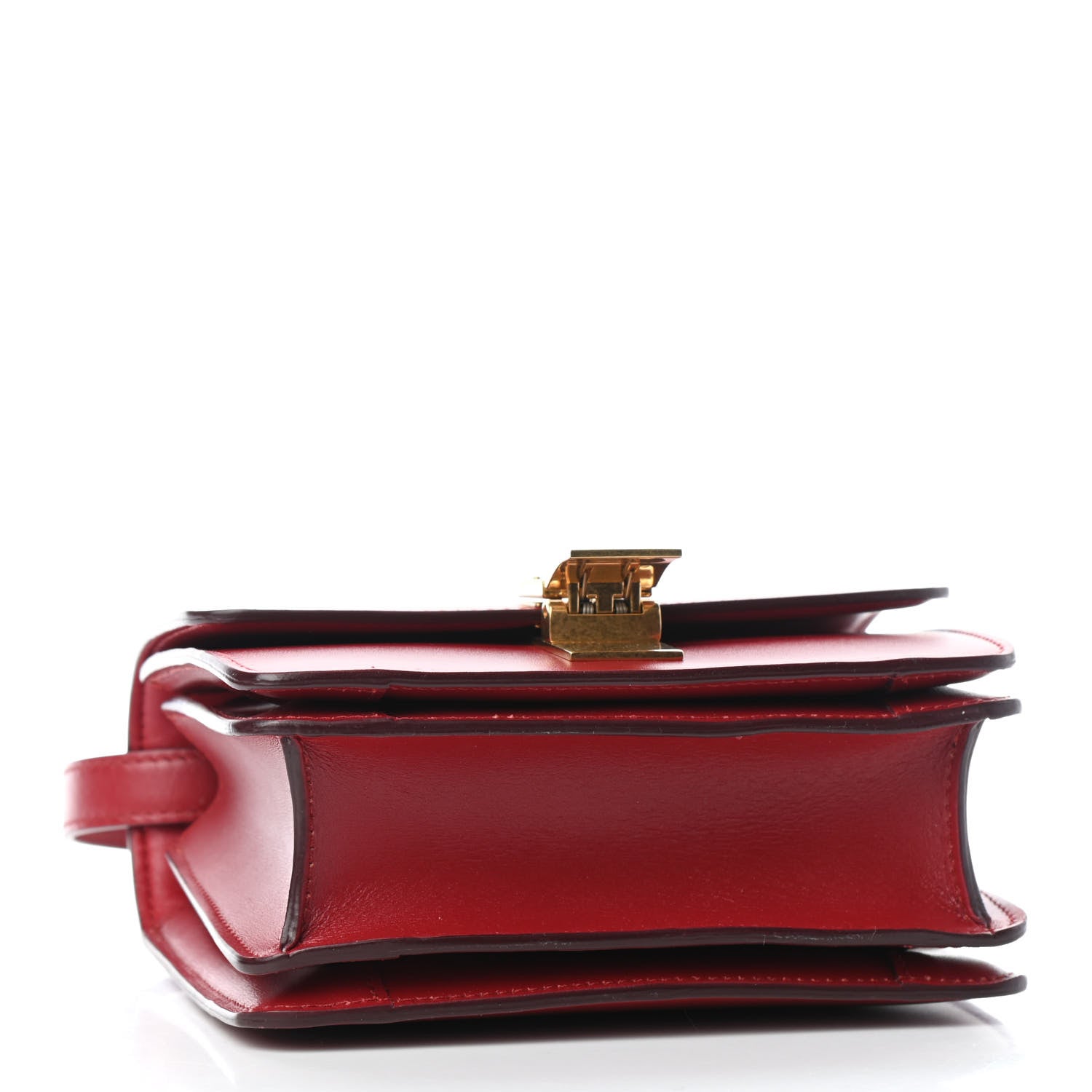 Celine Smooth Calfskin Small Classic Box Flap Bag Red 2 of 5