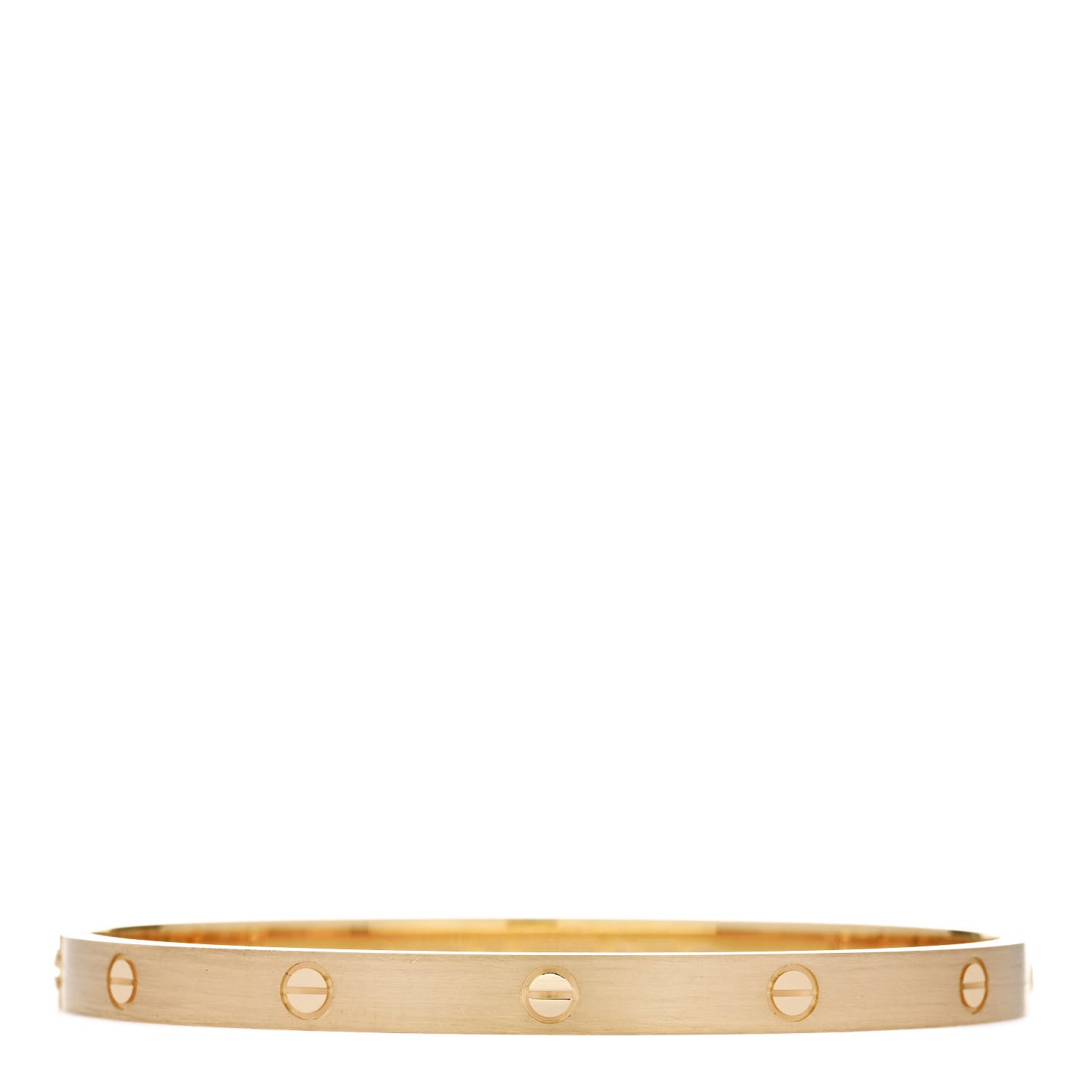 Cartier 18K Yellow Gold Brushed Finish LOVE Bracelet 22 1 of 9