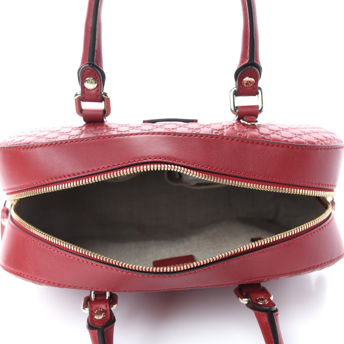 Soft Microguccissima Medium Crossbody Bag Rosso