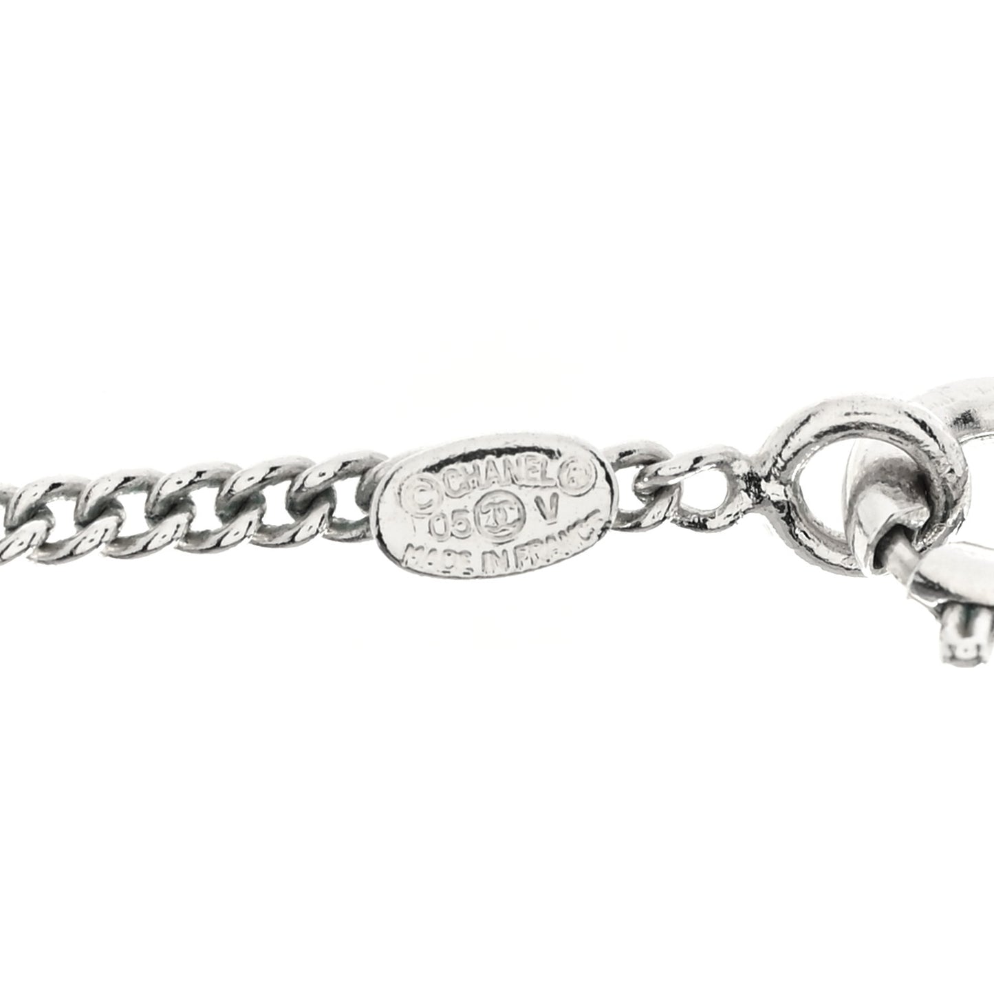 Crystal Timeless CC Necklace Silver