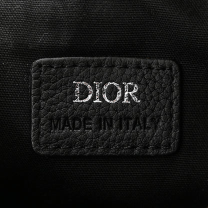 Christian Dior Grained Calfskin Kim Jones Saddle Bag Black 6 of 10