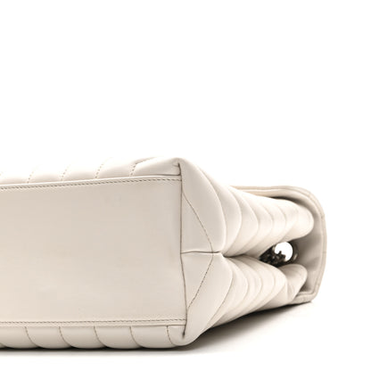 Saint Laurent Calfskin Y Quilted Monogram Medium Loulou Chain Satchel Crema Soft 10 of 11