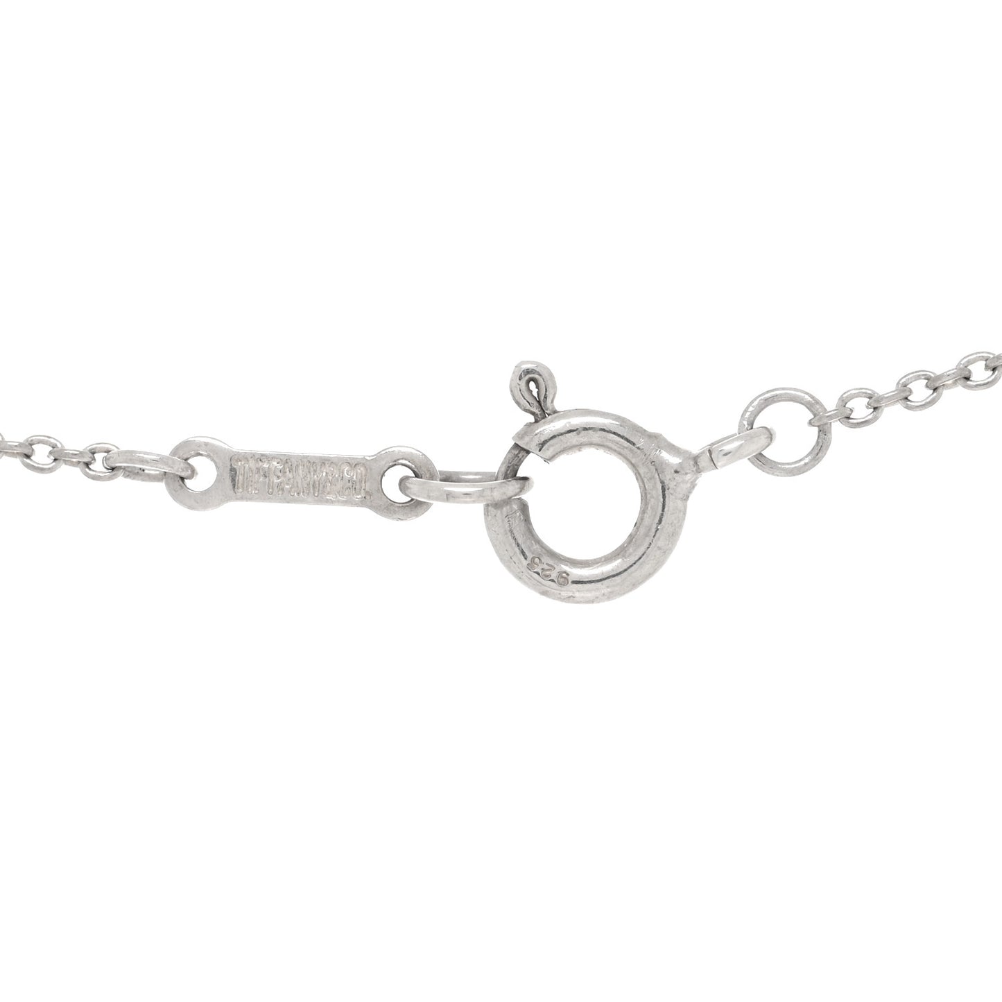 Sterling Silver 12mm Elsa Peretti Teardrop Pendant Necklace