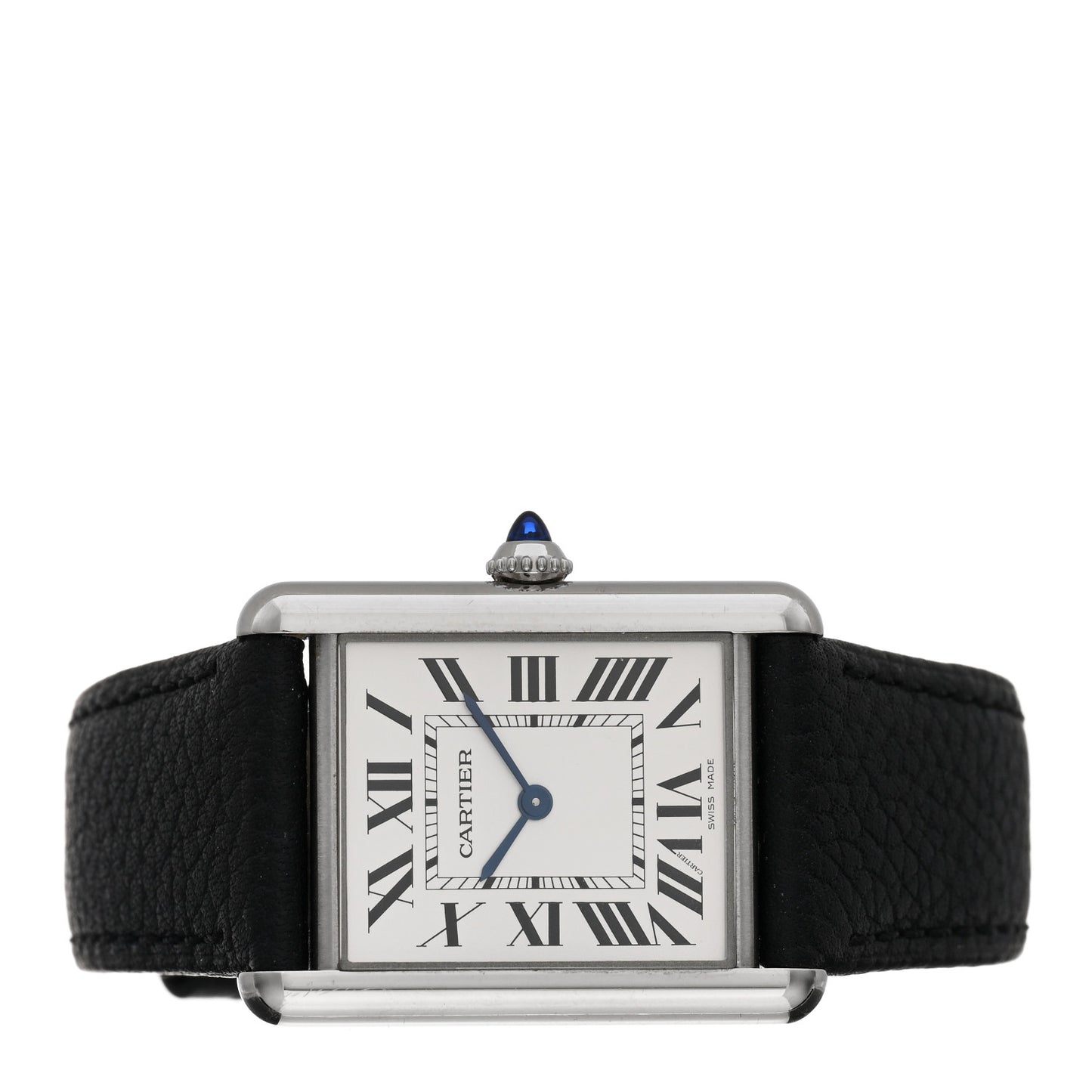 Stainless Steel Calfskin 25mm Must de Cartier Tank Quartz Watch