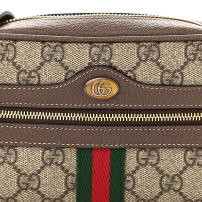 Gucci GG Supreme Monogram Web Mini Ophidia Shoulder Bag Brown 8 of 11