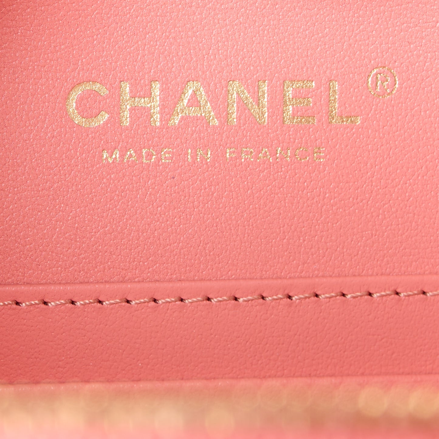 Lambskin Quilted Top Handle Small Vanity Case Pink
