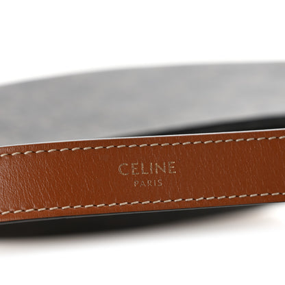 Celine Triomphe Canvas Calfskin Ava Shoulder Bag Tan 5 of 13