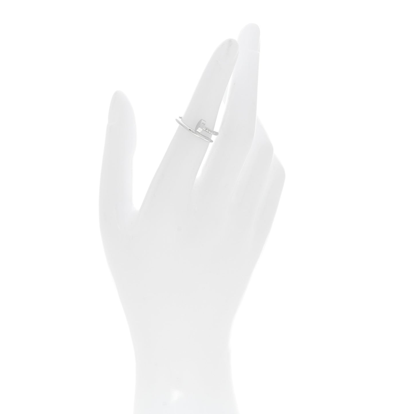 18K White Gold Small Juste Un Clou Ring 50 5.25