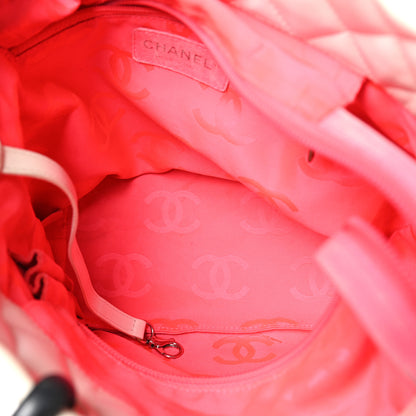 Chanel Calfskin Quilted Medium Cambon Tote White Black 5 of 12