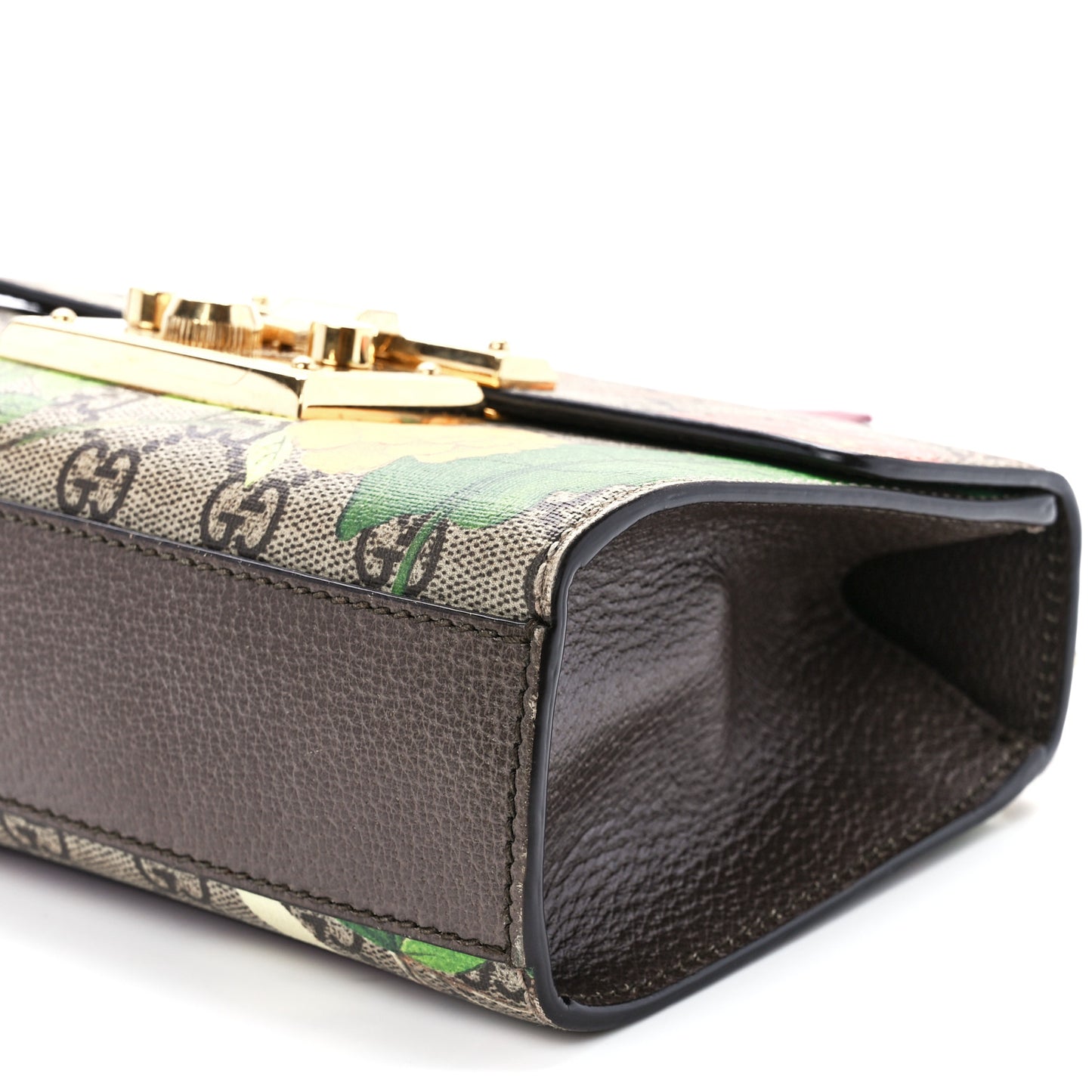 GG Supreme Monogram Tian Small Padlock Shoulder Bag Beige Multicolor New Acero