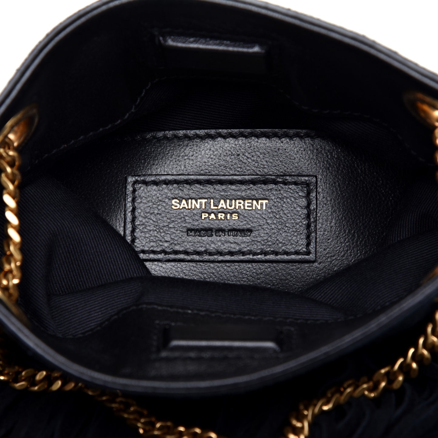 Suede Calfskin Small Grace Fringed Hobo Bag Rope Black