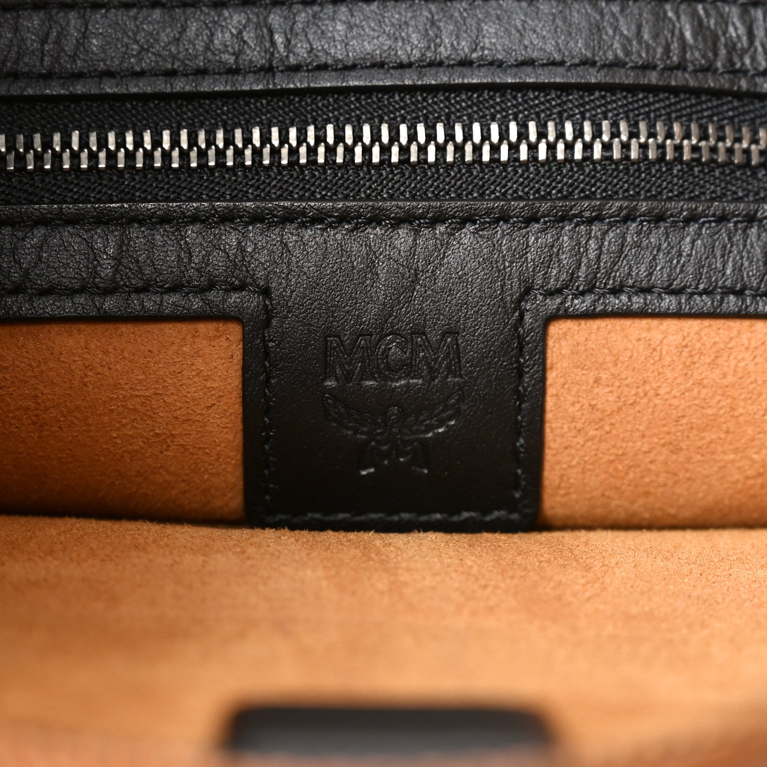 MCM Visetos Klassik Tote Cognac Black 6 of 9