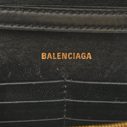 Balenciaga Shiny Box Calfskin Hourglass Chain Bag Black 6 of 9