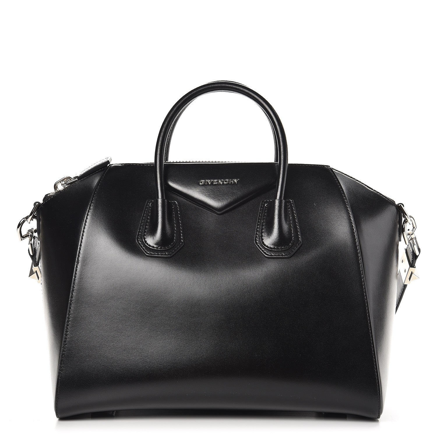 Givenchy Shiny Lord Calfskin Medium Antigona Black 1 of 9