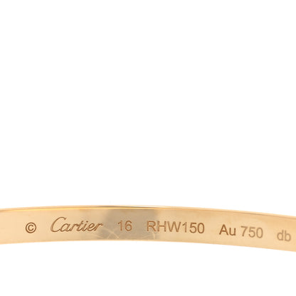 Cartier 18K Yellow Gold Small LOVE Bracelet 16 3 of 7