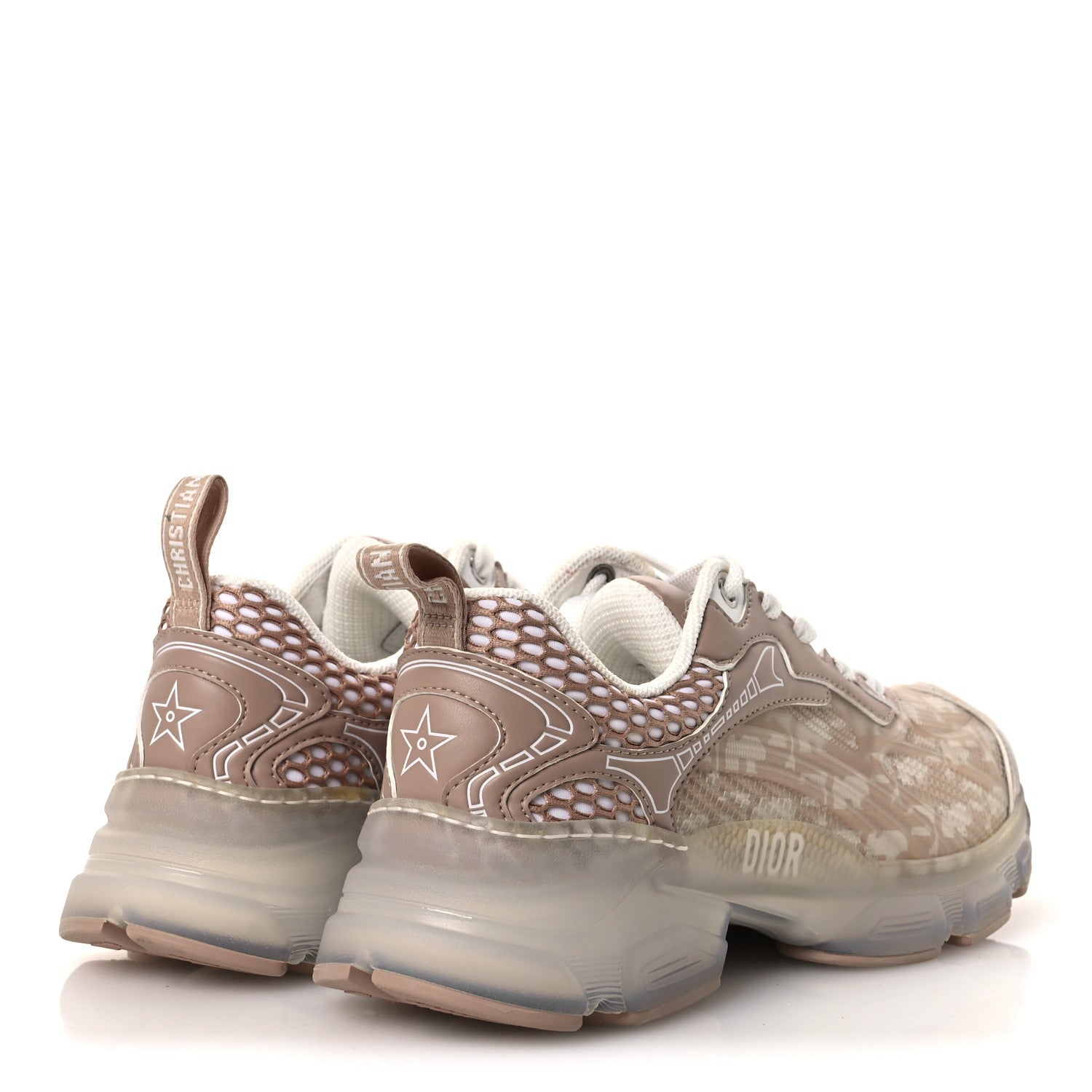 Christian Dior Technical Fabric Rubber Oblique Dior Vibe Sneakers 37 White Nude 5 of 11
