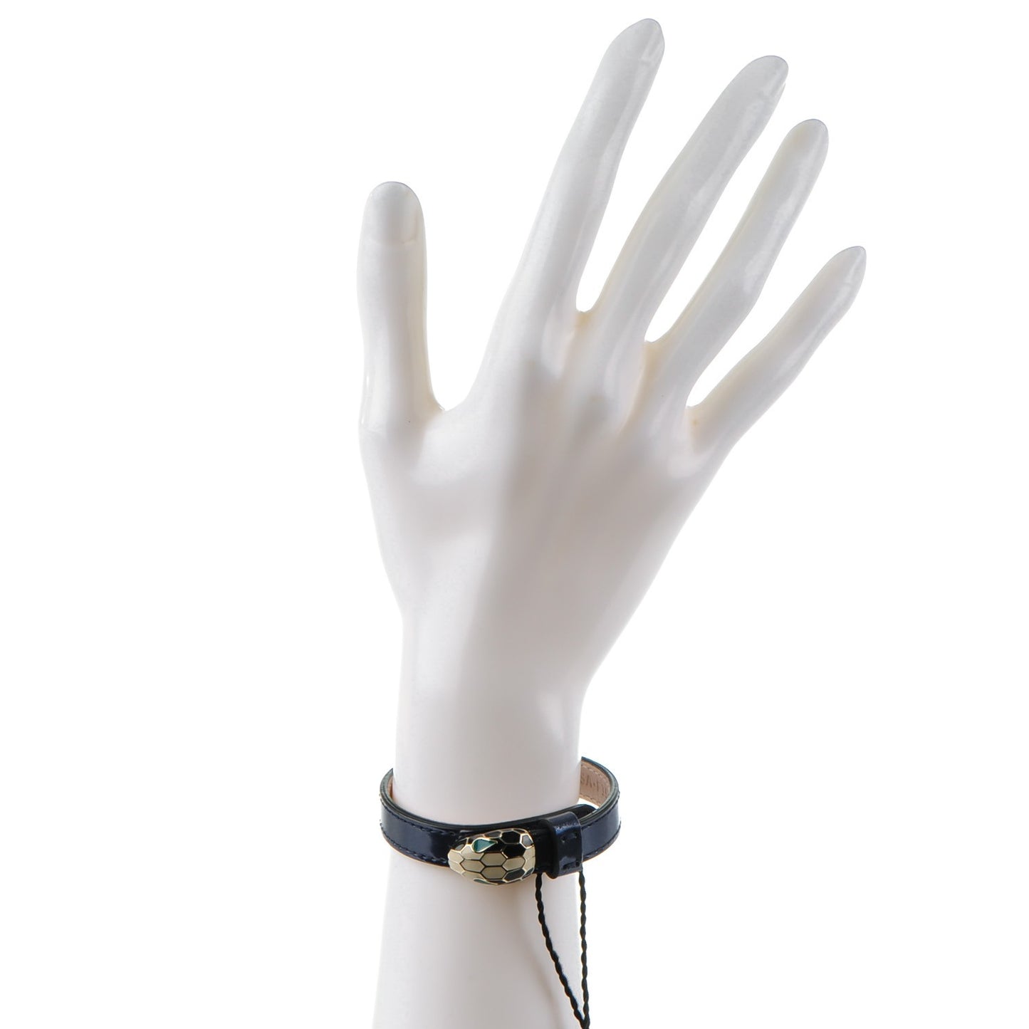 Metallic Calfskin Serpenti Forever Bracelet L Denim Sapphire