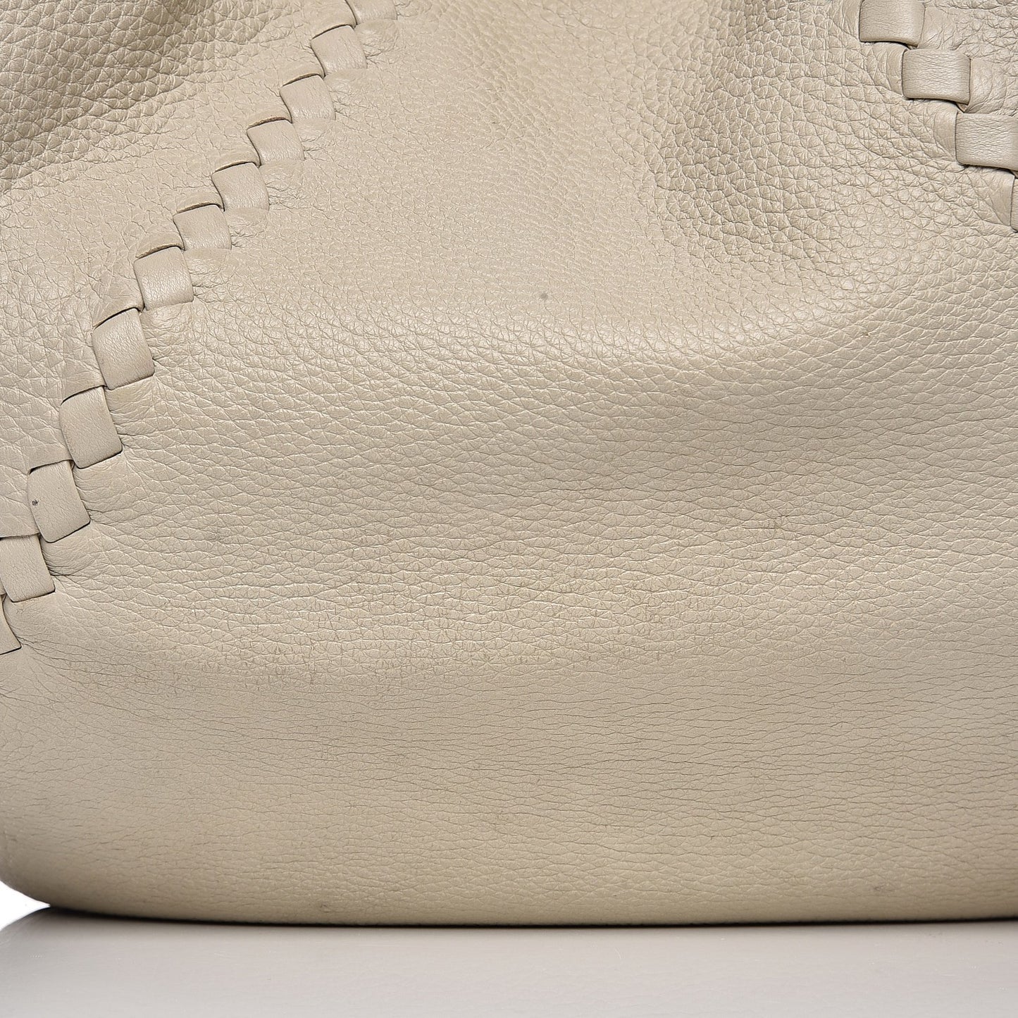 Cervo Deerskin Large Hobo Bianco White