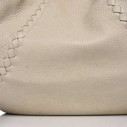 Bottega Veneta Cervo Deerskin Large Hobo Bianco White 13 of 17