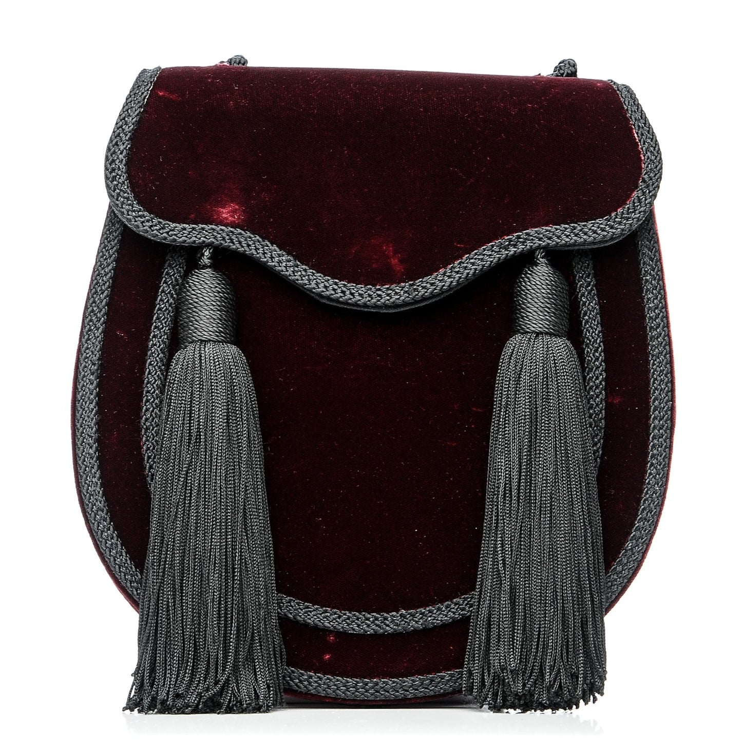 Velvet Opium 2 Crossbody Bag Bordeaux Black