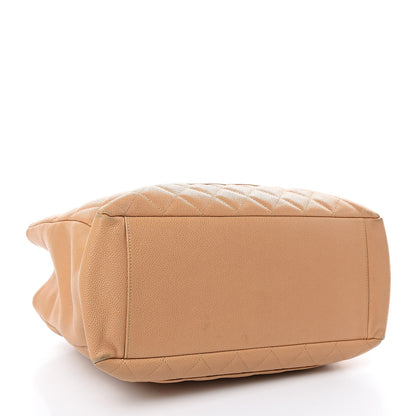 Chanel Caviar Quilted Grand Shopping Tote GST Beige 4 of 12