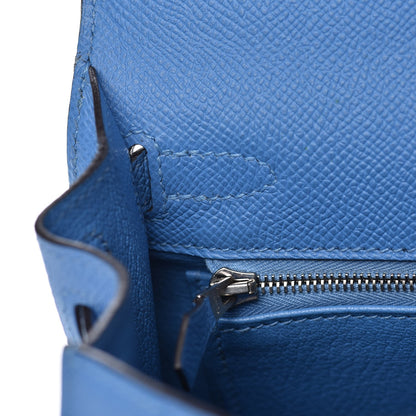 Hermes Epsom Kelly Sellier 25 Bleu Paradis 13 of 35