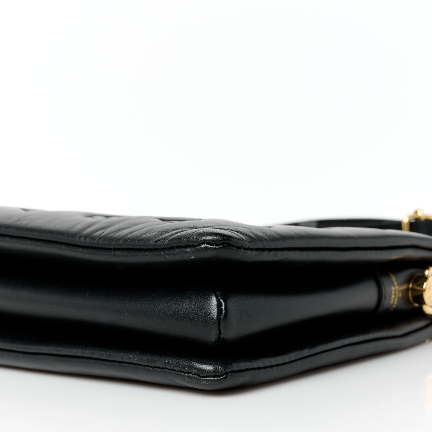 Lambskin Embossed Monogram Coussin PM Black