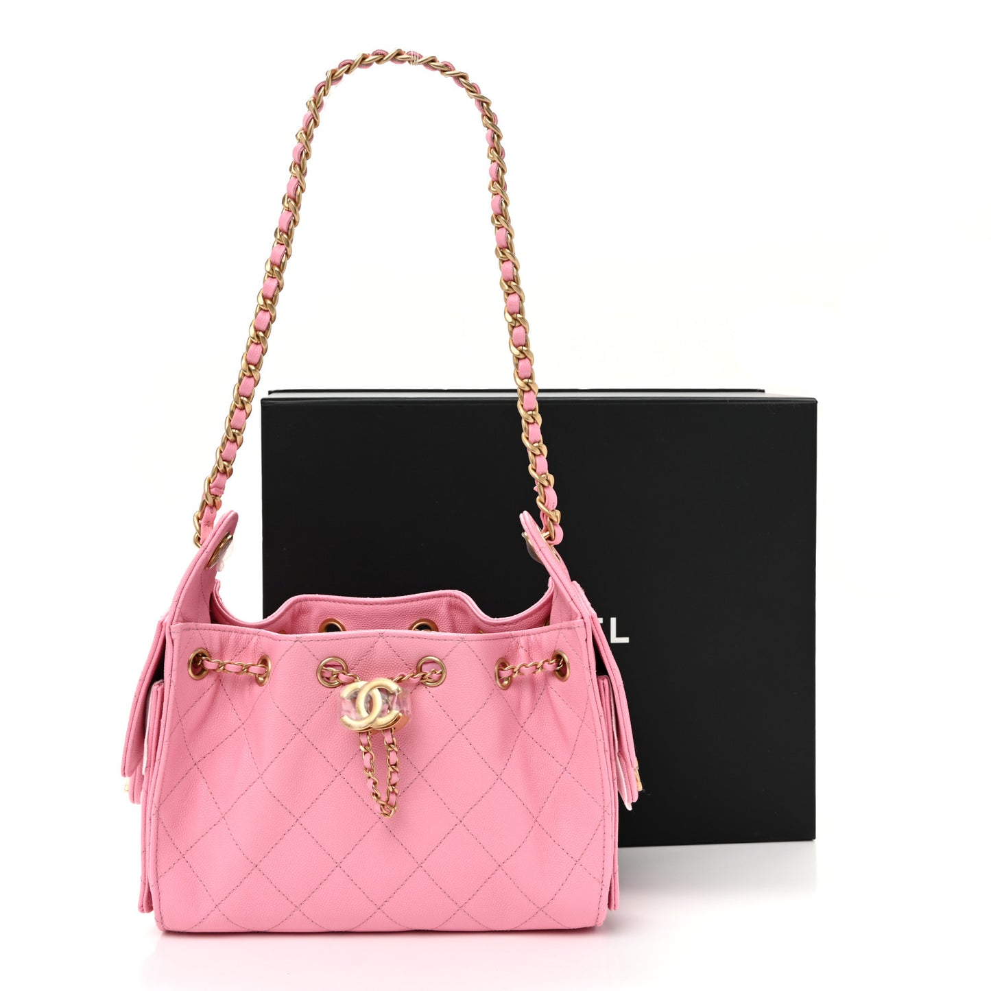 Caviar Quilted Mini Chanel 25 Handbag Pink