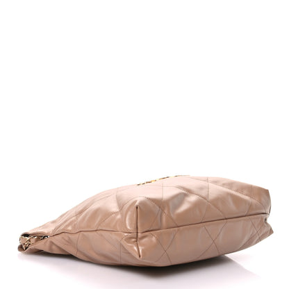 Chanel Shiny Calfskin Quilted Small Chanel 22 Beige 5 of 11