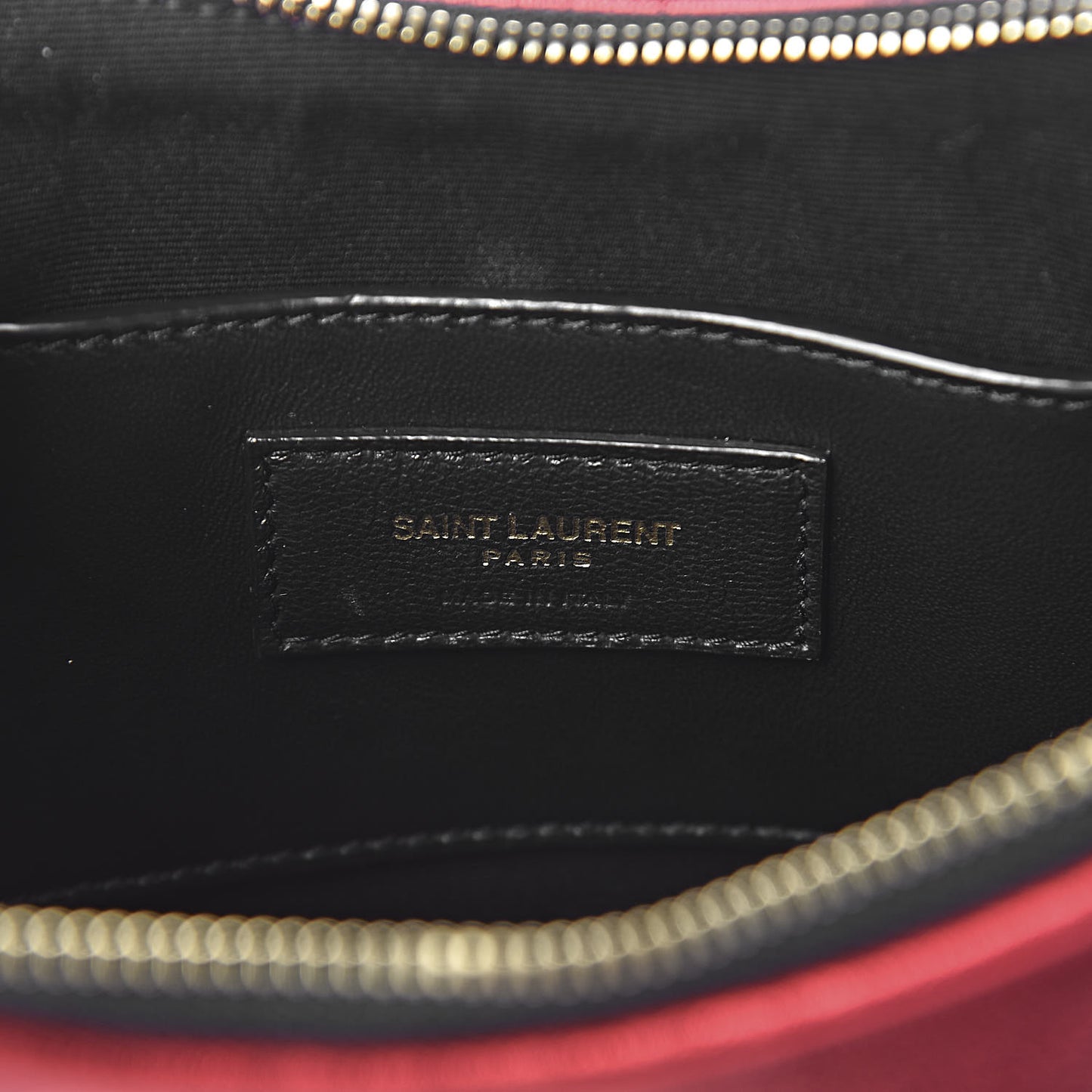 Metallic Calfskin Heart Monogram Crossbody Black Rouge