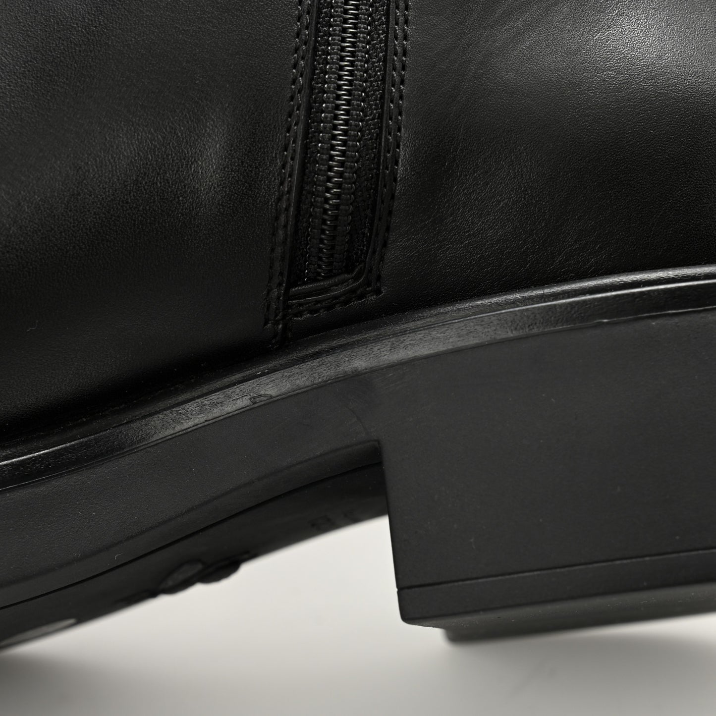 Calfskin Over The Knee Boots 38.5 Black