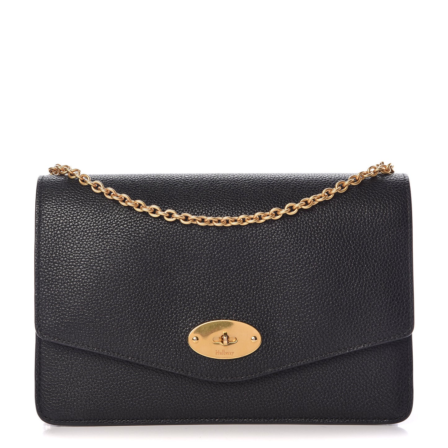 Classic Grain Calfskin Medium Darley Black