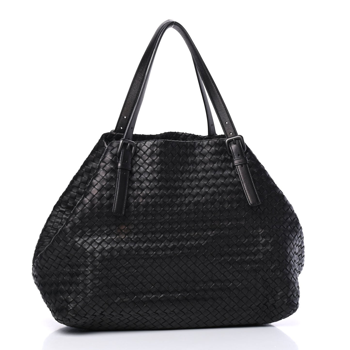 Nappa Intrecciato Large Seamless Tote Black