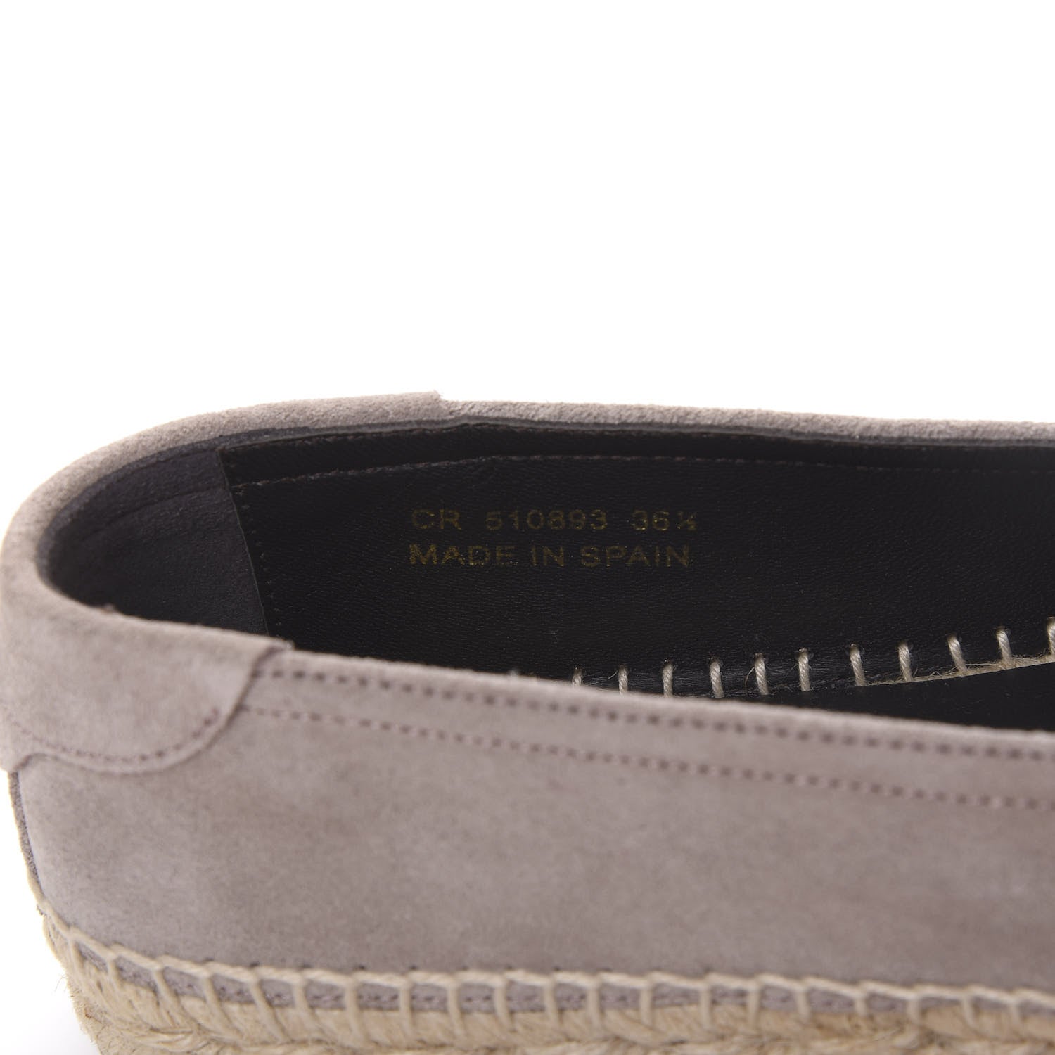 Saint Laurent Suede Espadrilles 36.5 Rose Antique 8 of 9