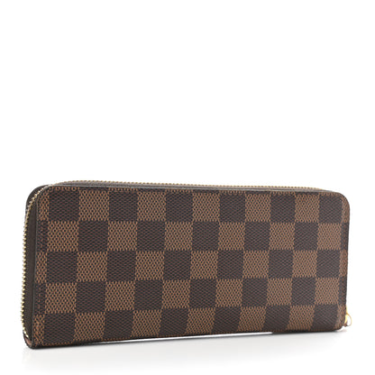 Louis Vuitton Damier Ebene Clemence Wallet Rose Ballerine 3 of 7