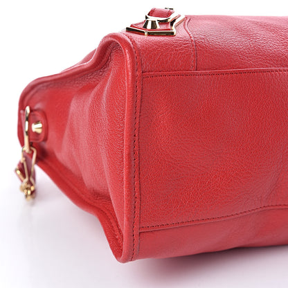 Balenciaga Chevre Gold Metallic Edge Hardware City Rouge Grenade 6 of 12
