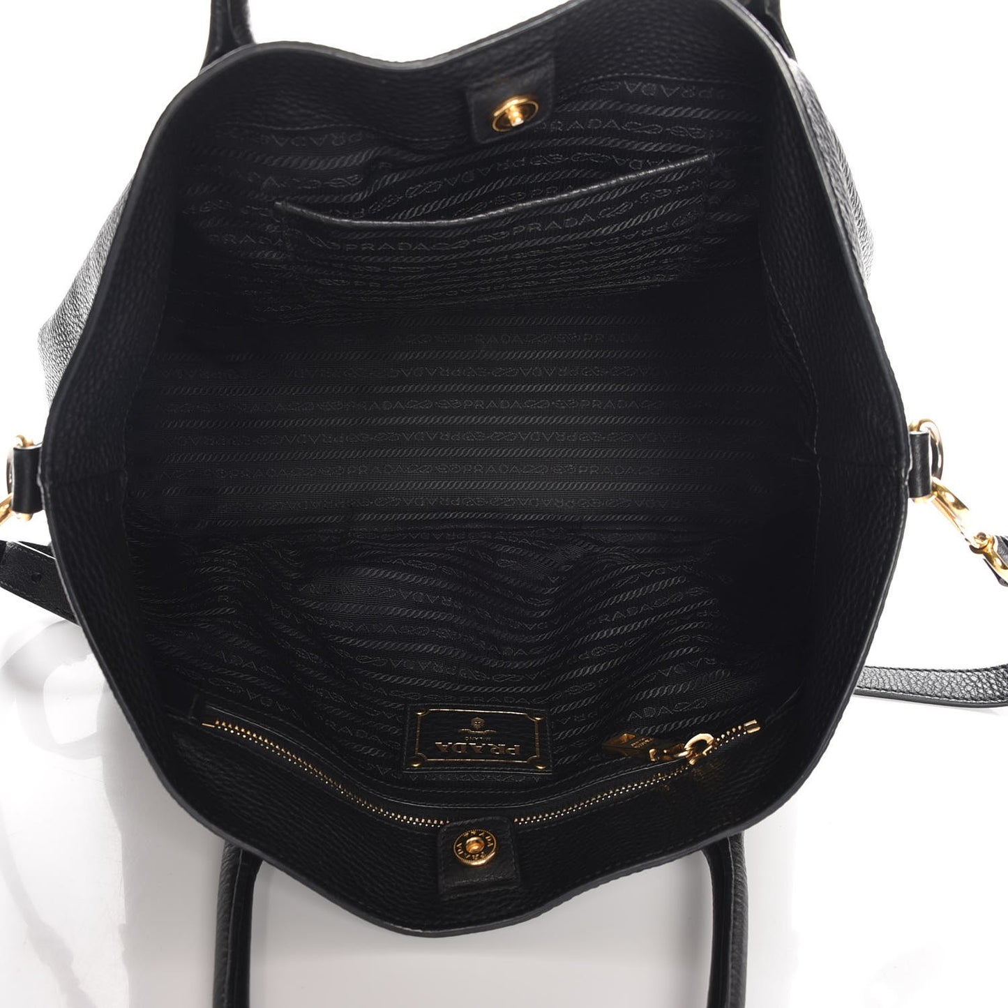 Vitello Daino Tote Nero Black