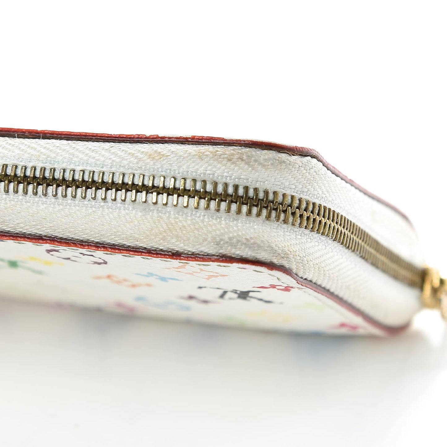 Monogram Multicolor Zippy Coin Purse Wallet White Litchi