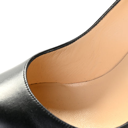 Christian Louboutin Shiny Calfskin Alta Vicky 160 Pumps 38 Black 8 of 13