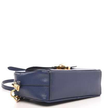 Prada Saffiano Camera Crossbody Bleuette 4 of 8