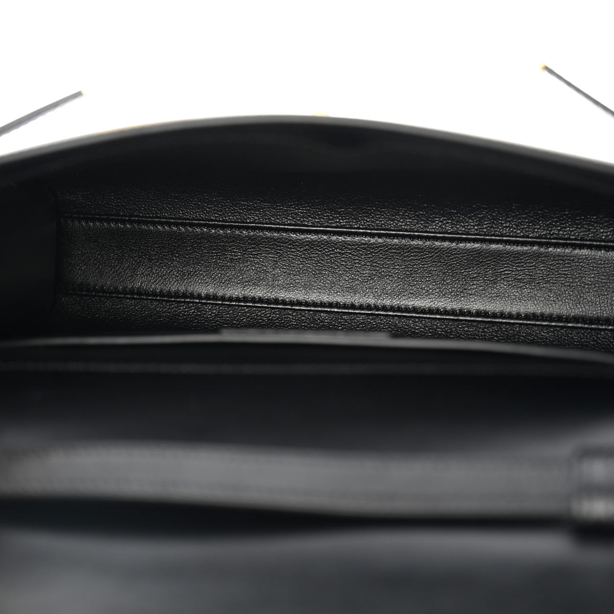 Smooth Calfskin Small Manhattan Shoulder Bag Black
