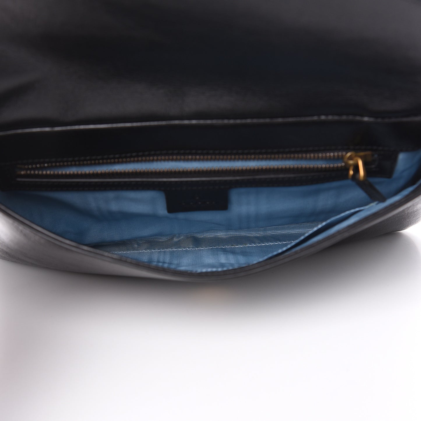 Calfskin Diagonal GG Medium Thiara Double Envelope Shoulder Bag Emerald Green Black