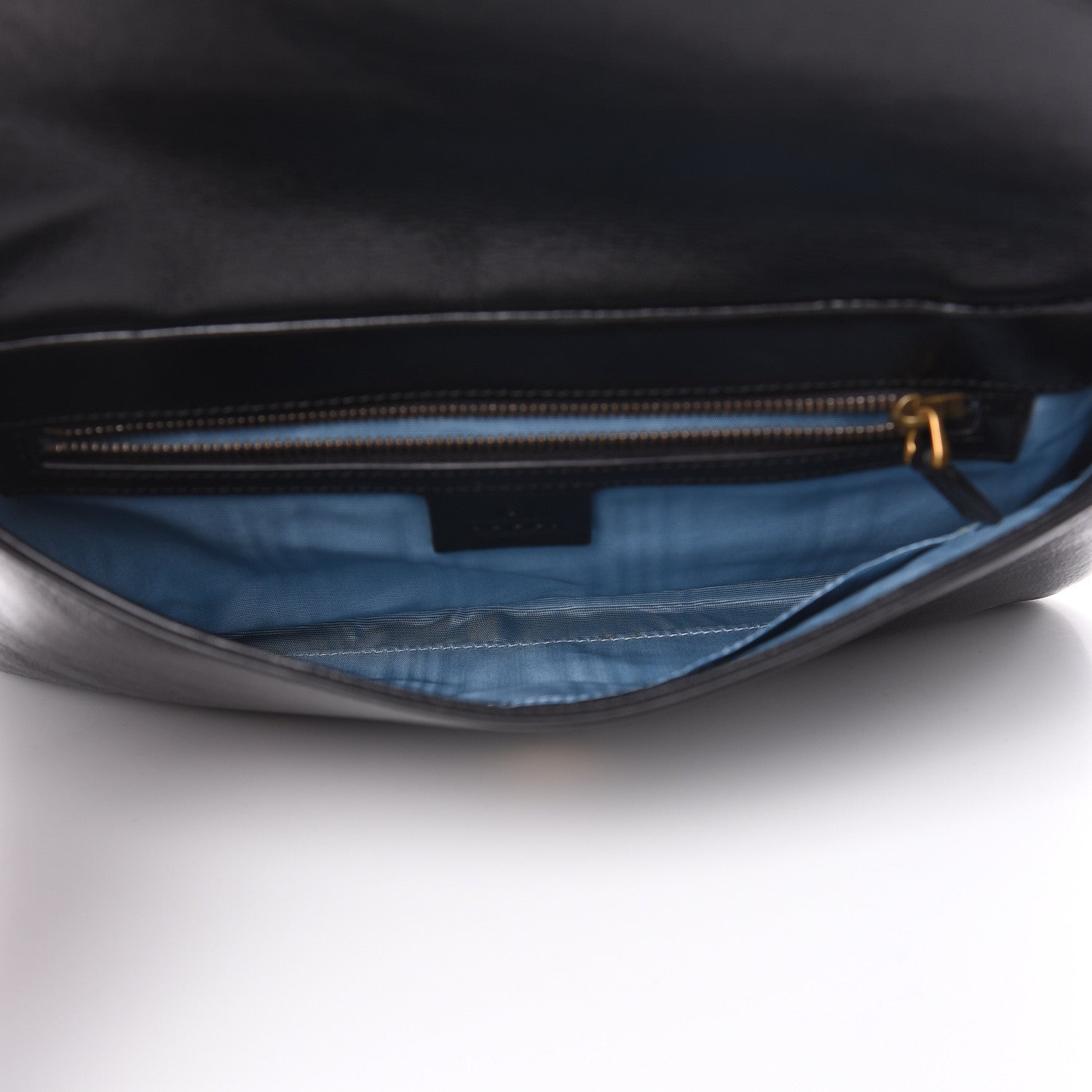 Gucci Calfskin Diagonal GG Medium Thiara Double Envelope Shoulder Bag Emerald Green Black 6 of 11